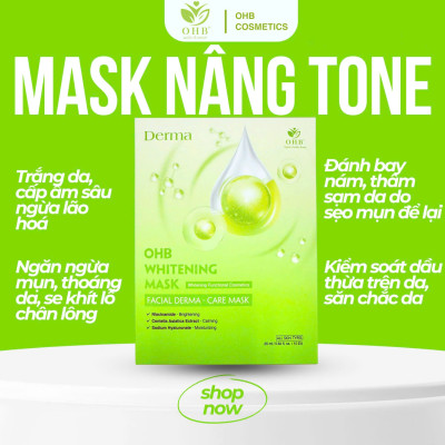 MẶT NẠ CÂN BẰNG SẮC TỐ DA OHB WHITENING MASK