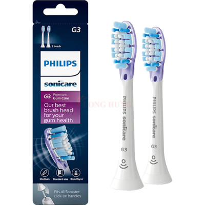 Đầu bàn chải điện Philips Sonicare G3 Premium Gum Care HX905 - Hàng chính hãng