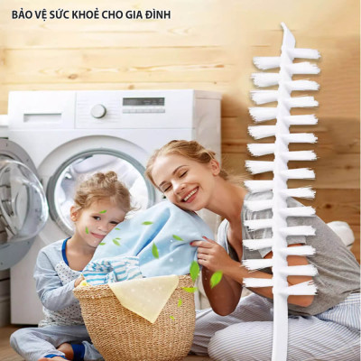 Bàn Chải Cọ Lồng Máy Giặt Vệ Sinh Cặn Bẩn Chà Sạch Sâu Khoang Máy Cửa Ngang & Cửa Đứng