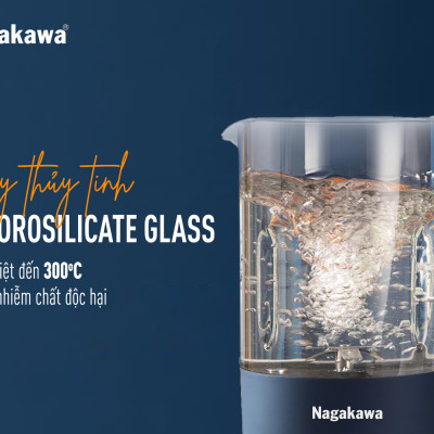 Máy làm sữa hạt đa năng Nagakawa NAG0825 (0,6L - 500W) - Hàng chính hãng