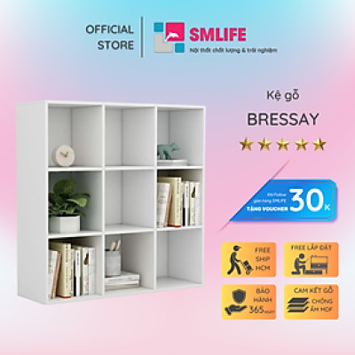 Kệ sách gỗ MDF phủ melamine SMLIFE Bressay