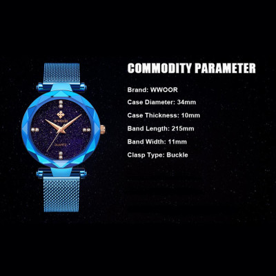 Đồng hồ thể thao WWOOR dành cho nữ có thiết kế độc đáo