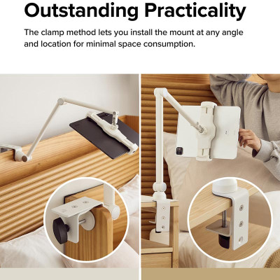 Giá đỡ cho điện thoại, máy tính bảng RINGKE Clamp Stand Holder - Hàng Chính Hãng