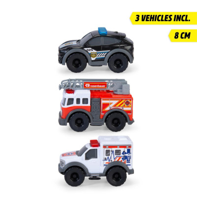 Bộ Đồ Chơi Mô Hình Xe Cứu Hộ Micro SOS Playset - Dickie Toys 203714024