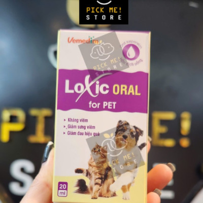 Vemedim Loxic Oral For Pet Dung dịch Siro Kháng Viêm, Giảm Đau, Hạ Sốt cho Chó Mèo