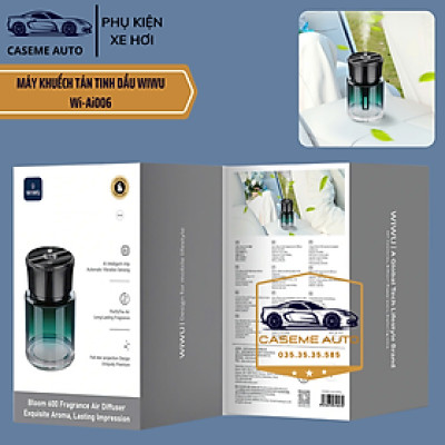 Máy Khuếch Tán Tinh Dầu Ô Tô Wi WU Bloom 600 – Đèn Galaxy Sang Trọng, Dung Tích 160ml, Khử Mùi & Tạo Hương Thơm Cao Cấp - Hàng Chính Hãng
