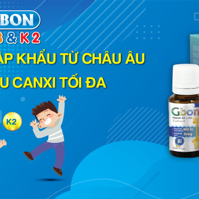 Vitamin D3 K2 tăng chiều cao Gbon