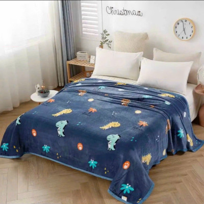 Chăn Lông Tuyết Sữa Hàn Quốc In Hình Siêu Đẹp Siêu Mềm Mịn Kích Thước 2mx2m2 Giao Màu Ngẫu Nhiên