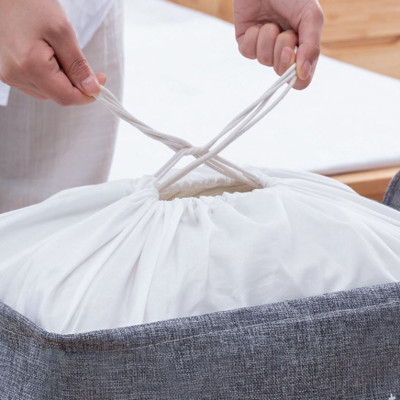 Túi Bạt Đựng Quần Áo Chăn Mền Chống Thấm Nước Sọt Đựng Đồ Gấp Gọn Đa Năng Cỡ Đại 60x45x20cm - Siêu To - Giao Mầu Ngẫu Nhiên