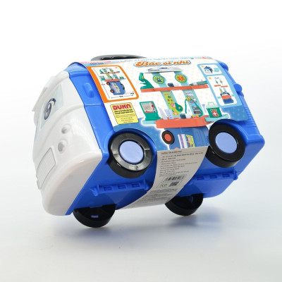 Đồ Chơi DUKA: Đồ Chơi Xe Khám Bệnh Lưu Động Bác Sĩ Nhí (Màu Xanh/Hồng)