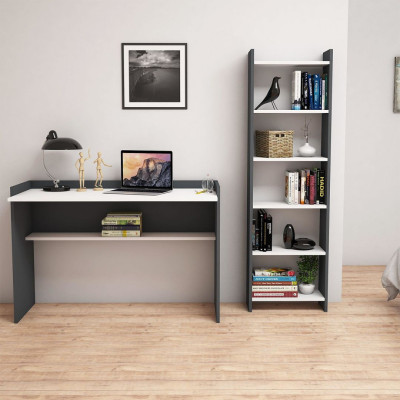 Bàn liền giá sách đa dạng thiết kế đẹp SMLIFE Dugar