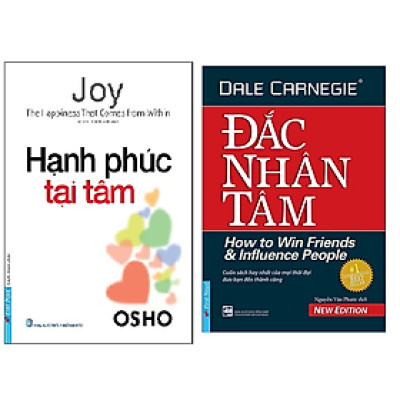 Combo Sách Nghệ Thuật Sống : Hạnh Phúc Tại Tâm + Đắc Nhân Tâm - First News