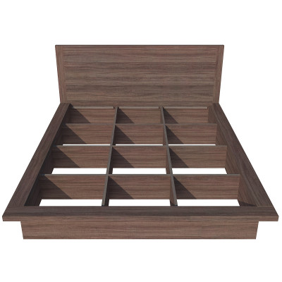 Giường ngủ cao cấp Tundo màu nâu 140cm x 200cm