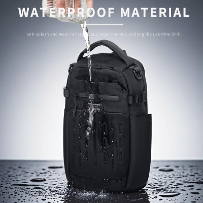 Túi đeo vai thời trang OZUKO Túi đeo chéo nhiều túi ngoài trời chống nước