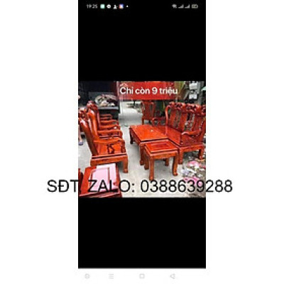 bộ bàn ghế phòng khách gỗ tư nhiên .