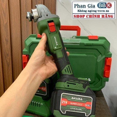 Máy Mài Pin AKUZA 01BL Cao cấp - Không chổi than có chỉnh lực điện tử, Pin 15 cell x2 - Bảo hành chính hãƞg
