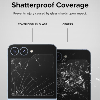 Bộ 2 Miếng Dán cường lực Ringke cho Samsung Galaxy Z Flip 6 RINGKE Cover Display Tempered Glass (Màn hình ngoài)_ Hàng chính hãng