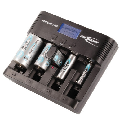 Bộ  sạc pin POWERLINE 5 Pro ANSMANN - Hàng Nhập Khẩu