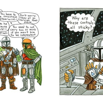 Sách - Star Wars: The Mandalorian and Child by Jeffrey Brown (UK edition, Hardcover)