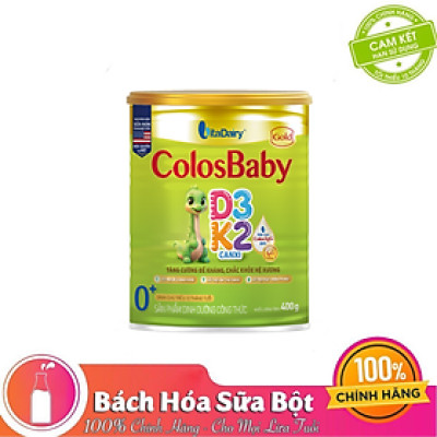 Sữa Bột ColosBaby Gold D3K2 0+ 400g