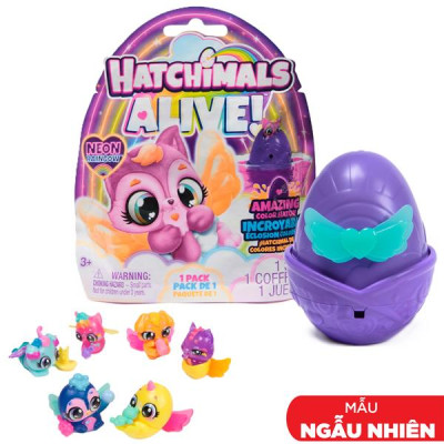 Đồ Chơi Trứng Hatchimals Neon Cầu Vồng - Hatchimals 6072752