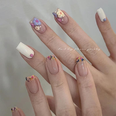 Set Hoa Khô Đắp Gel Ẩn Móng 12 Màu, Trang Trí Nail Độc Đáo, Tạo Hiệu Ứng Đẹp, Chùm Hoa Nhiều, Làm Nail Chuyên Nghiệp Women Nữ Sơn Gel
