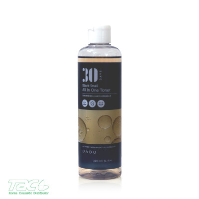 DABO Nước hoa hồng dưỡng da Ốc Sên Đen - DABO Black Snail All In One Toner 300ml Dưỡng ẩm sâu, làm sáng, làm dịu da