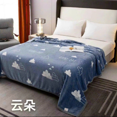 Chăn Lông Tuyết Sữa Hàn Quốc In Hình Siêu Đẹp Siêu Mềm Mịn Kích Thước 2mx2m2 Giao Màu Ngẫu Nhiên