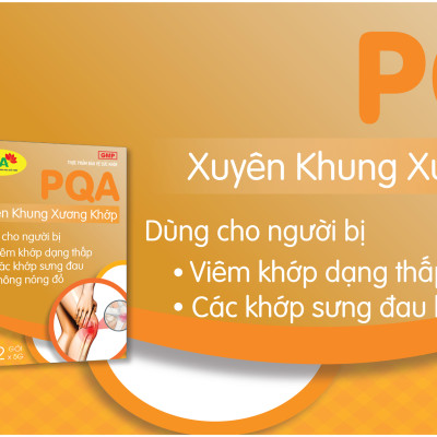 PQA Xuyên Khung Xương Khớp là dược phẩm thảo dược cho người bị viêm khớp dạng thấp, đau nhức xương khớp, cử động khó khăn, các khớp sưng đau hỗ trợ hạn chế đau nhức, giảm các triệu chứng của viêm khớp