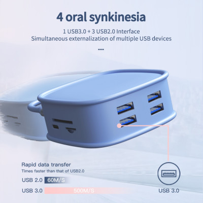 Bộ HUB TEEMO PC Túi Xách Chia 10 Cổng USB Type C To HDMI PD Dùng Cho Laptop Surface Macbook IPad Điện Thoại BS10H - Hàng Chính Hãng