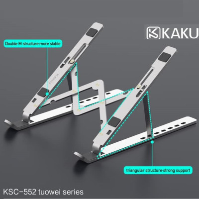 Giá đỡ đa năng KAKU dành cho Laptop, Macbook , iPad dễ dàng gấp gọn hợp kim nhôm cao cấp - Hàng chính hãng