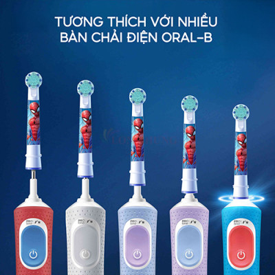 Đầu bàn chải điện trẻ em Oral-B Kids 3+ Superior Clean Spider-Man EB10s 20180342 (Set 2 cái) - Hàng chính hãng