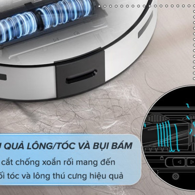 Robot hút bụi lau nhà Samsung VR7MD96514G/SV - Hàng Chính Hãng