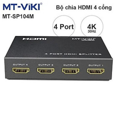 Bộ chia HDMI splitter V1.4 8 port 4K30Hz 3D MT-VIKI MT-SP108M. Hàng chính hãng !!! 