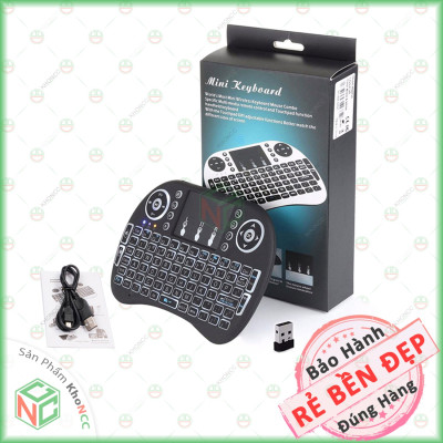 (Đẳng Cấp) Chuột Bay Remote Kiểu Bàn Phím QWERTY Mini KhoNCC Hàng Chính Hãng - Tích Hợp Led Điều Khiển Đa Phương Tiện - Đa Hệ Điều Hành - NLM-KBMNUKB500L