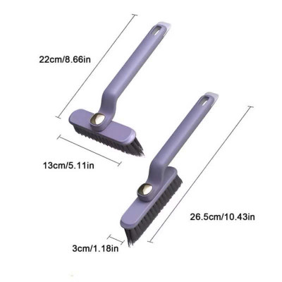 Bàn Chải Xoay 360 Độ Đa Chức Năng - Bàn Chải Chà Sàn Khe Hở, Kèm Que Gắp Rác Tiện Lợi - HÀNG CHÍNH HÃNG MINIIN