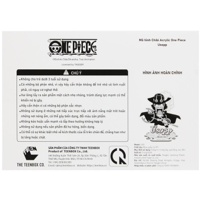 Đồ Chơi Mô Hình Acrylic Chibi One Piece - Usopp