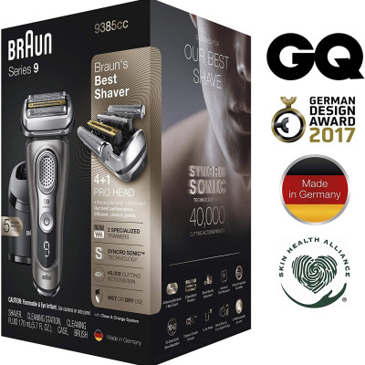 MÁY CẠO RÂU BRAUN SERIES 9 9385CC Hàng Chính Hãng