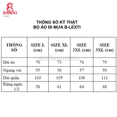 BỘ QUẦN ÁO MƯA RANDO Chính Hãng Vải Dù Cao Cấp, B-LEXTI Phản Quang Dành Cho Đi Phượt, Không Thấm Nước