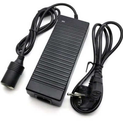 Bộ Đổi Nguồn 220V Sang 12V - 10A Có Tẩu Cắm – Dùng Cho Máy Bơm Lốp, Hút Bụi, Quạt 12V