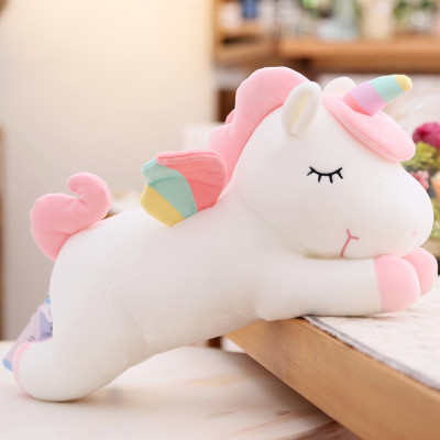 Gấu Bông Kỳ Lân Nằm Dễ Thương, Ngựa Một Sừng Unicorn Nằm Siêu Mềm Mịn (30cm--->60cm) Gối Ôm Kỳ Lân Đáng Yêu Hàng Cao Cấp