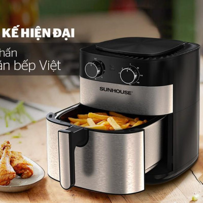 Nồi chiên không dầu 6L Sunhouse SHD4026 - Hàng Chính Hãng