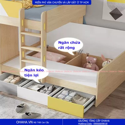 GIƯỜNG TẦNG THÔNG MINH CAO CẤP OHAHA - FUNYKID
