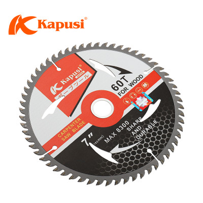 Lưỡi cưa đĩa cắt gỗ KAPUSI Nhật Bản đường kính 110-180mm, số răng 30-60, hợp kim, Bh 12 tháng