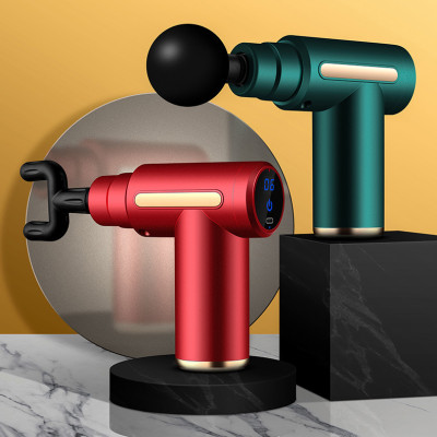 Máy Massage Cầm Tay Mini Đầu Nhôm 4 Đầu 6 Chế Độ Cao Cấp