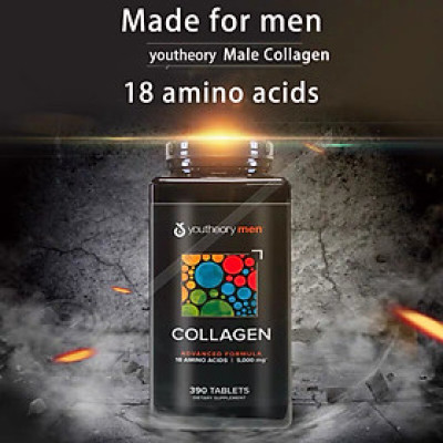 Collagen Cho Nam Youtheory Mỹ Chứa Collagen, Vitamin C, Biotin… Tạo Sức Khỏe Từ Bên Trong Cho Da, Tóc, Móng, Sụn, Gân, Dây Chằng, Khớp, Tim Mạch Và Tăng Hệ Miễn Dịch - QuaTangMe Extaste