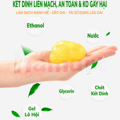 Hộp 160g Slime Lau Bụi Bàn Phím Làm Sạch Thiết Bị Điện Tử Gel Dính Bụi Vệ Sinh Ô Tô Đa Năng