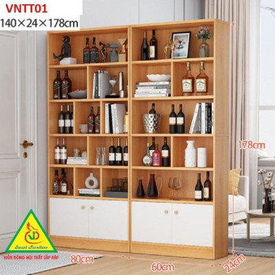 TỦ KỆ TRANG TRÍ KIÊM VÁCH NGĂN VNTT01 - Nội thất lắp ráp Viendong Adv