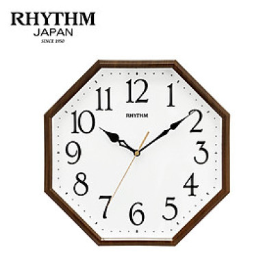 Đồng hồ treo tường Nhật Bản Rhythm CMG614NR06- Kt 30.0 x 30.0 x 4.2cm, trọng lượng 636g. Vỏ nhựa, dùng PIN.