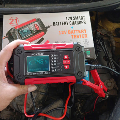 Bộ Sạc Bình Và Test Ắc Quy Thông Minh FOXSUR 12V - Công Nghệ Nhật Hiện Đại